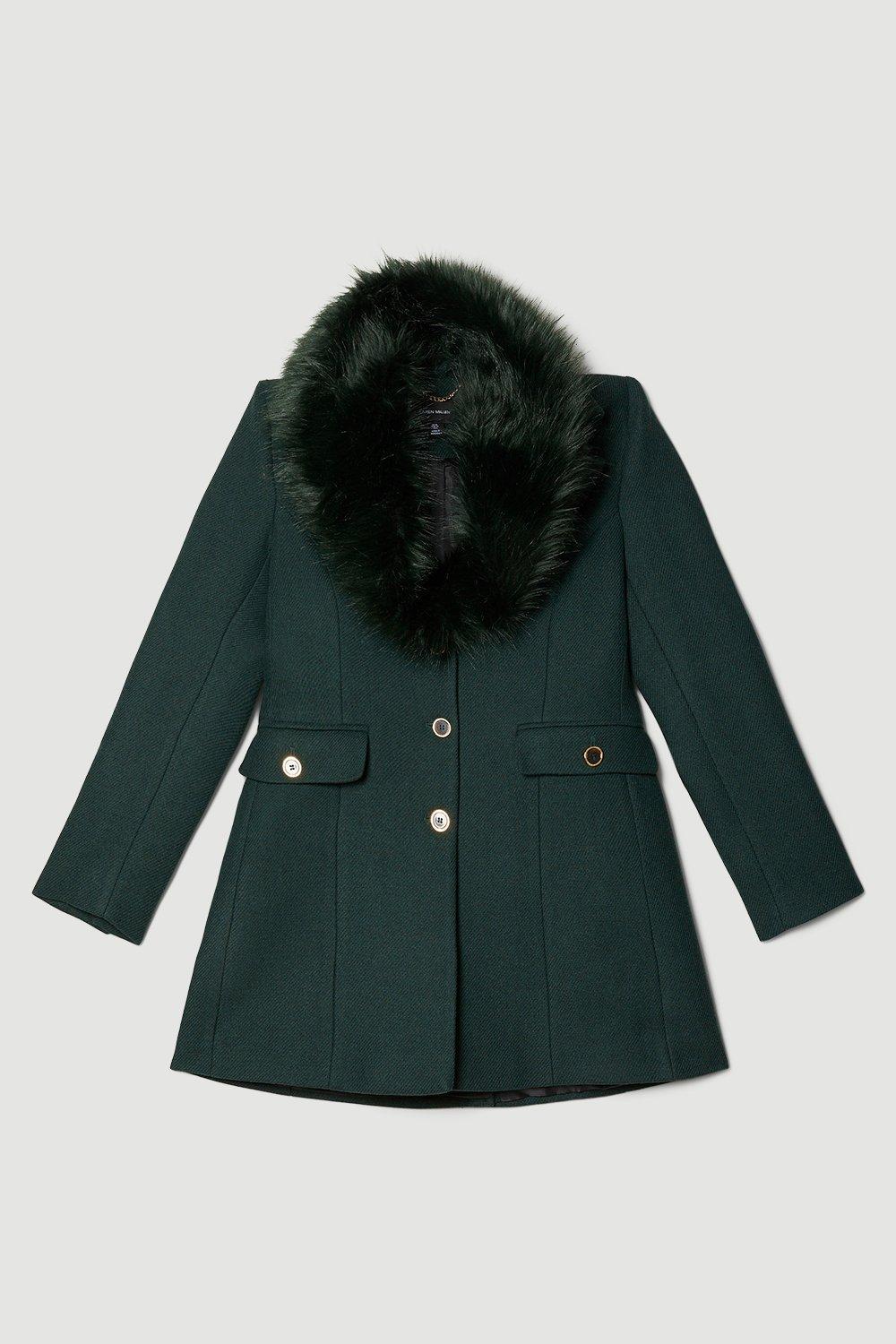 Karen Short Faux Fur Coat