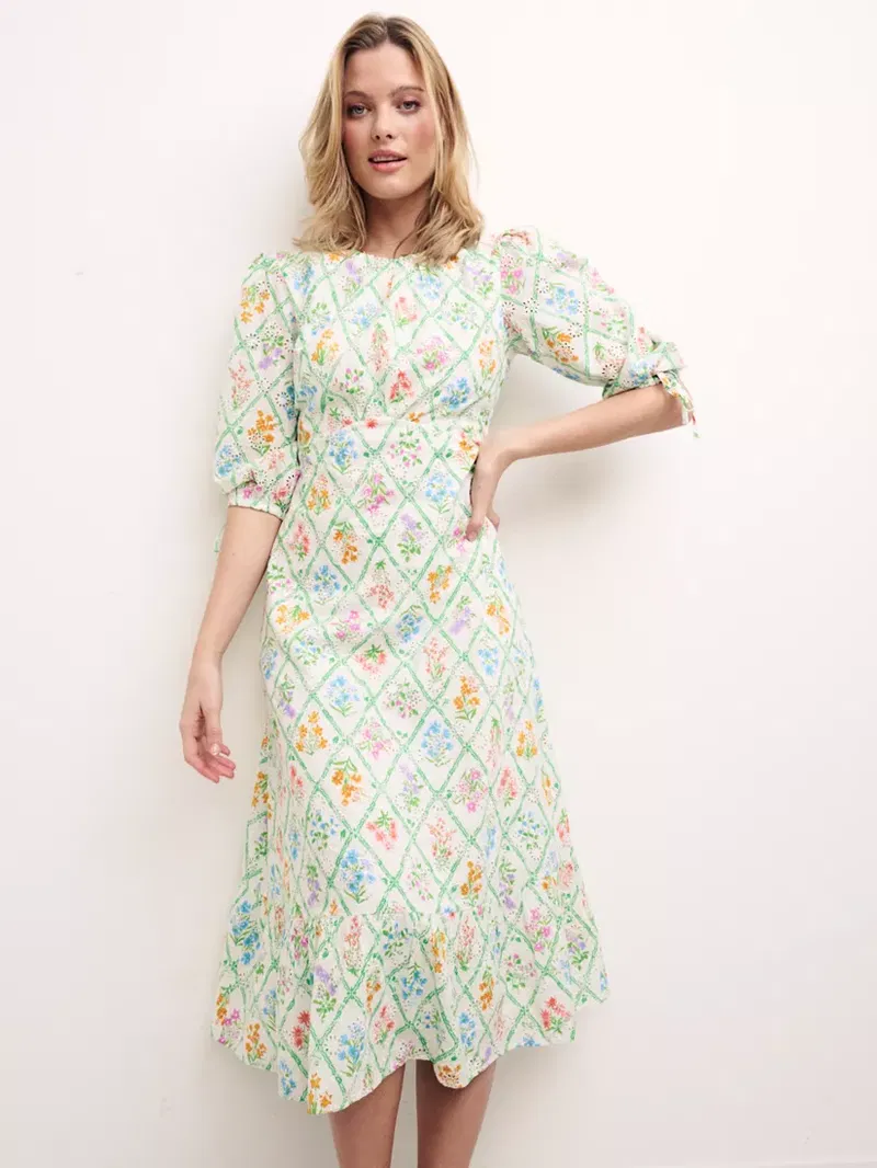 NOBODY'S CHILD Dominique Verity Midi Dress | endource
