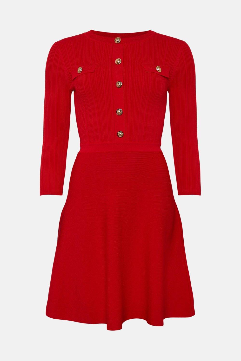 military belted skater dress Sergeants Skater Dress