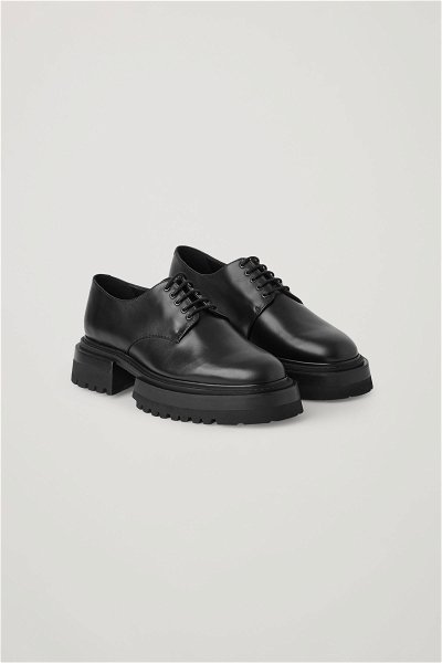 COS Chunky Derby Shoes in Black | Endource
