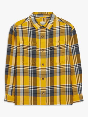 yellow and black checkered shirt
