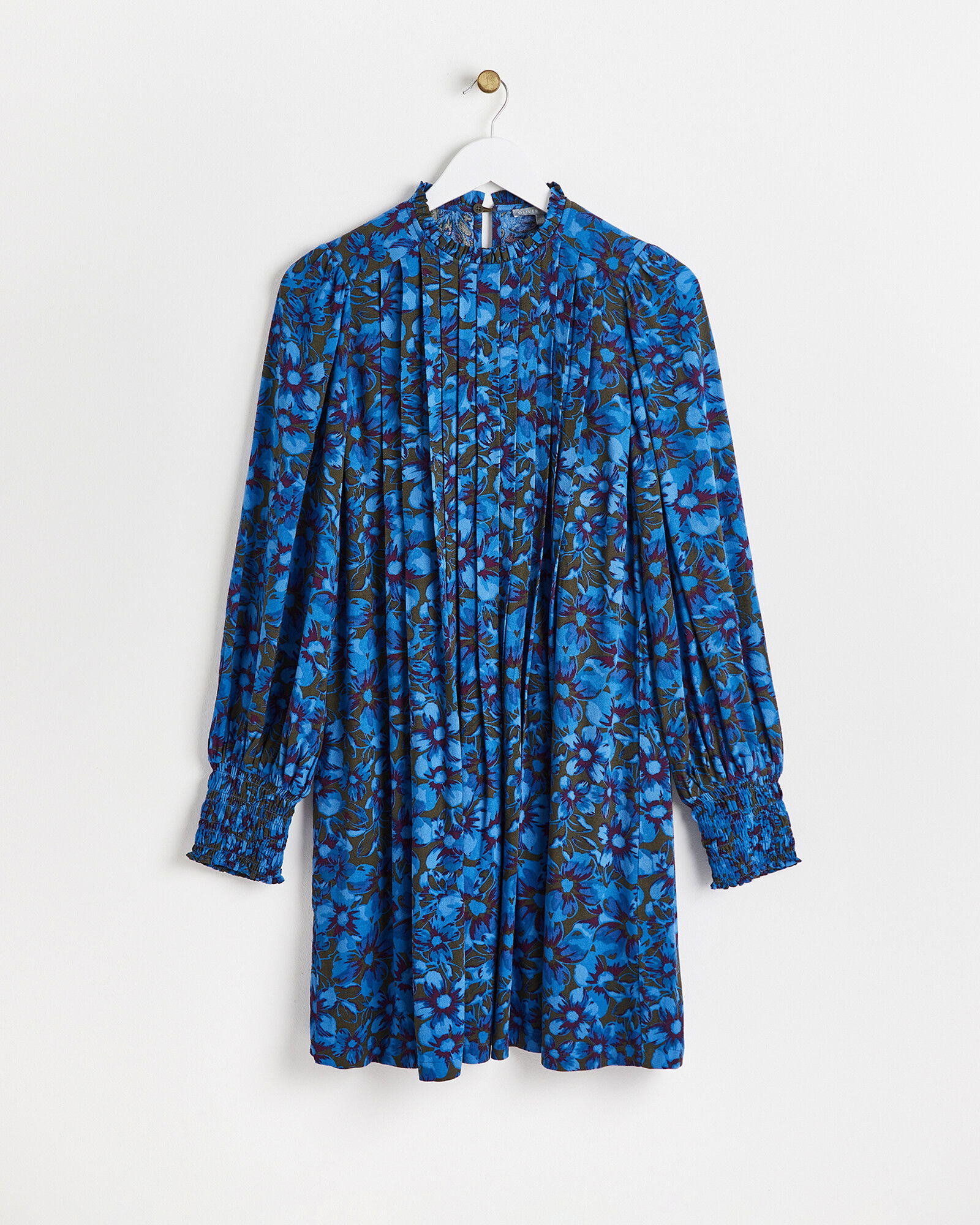 Fabulous Oliver Bonas Dress UK10 Navy pink Summer floral AM013 main image 1