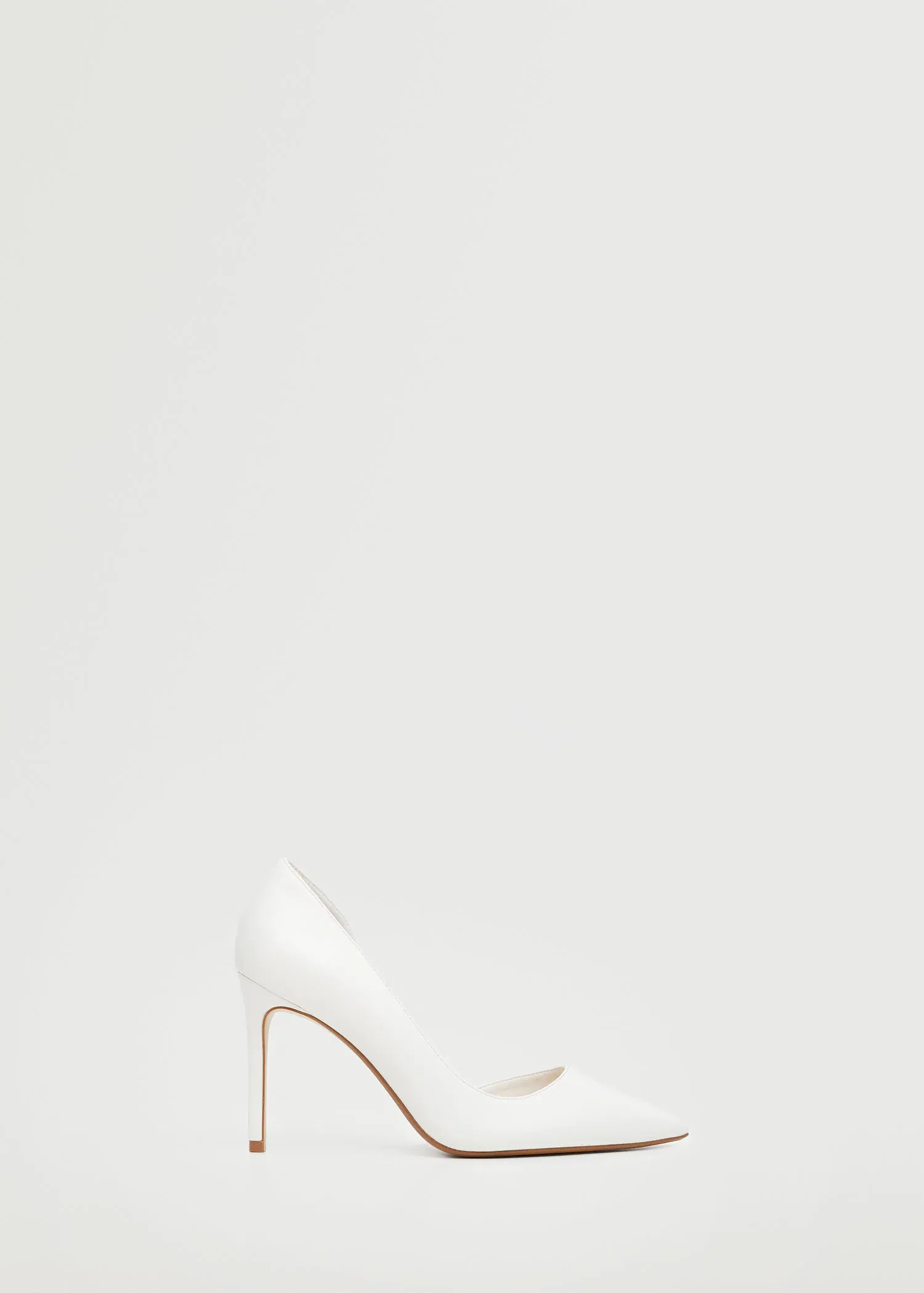 MANGO Asymmetric Stiletto Shoes in White | endource