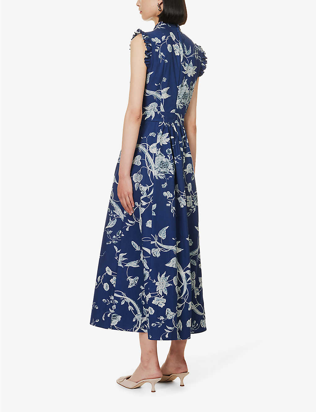 chinese dress ladies Erdem X H&M Black Floral Print Embellished Maxi Dress Size 6  Mine & Yours