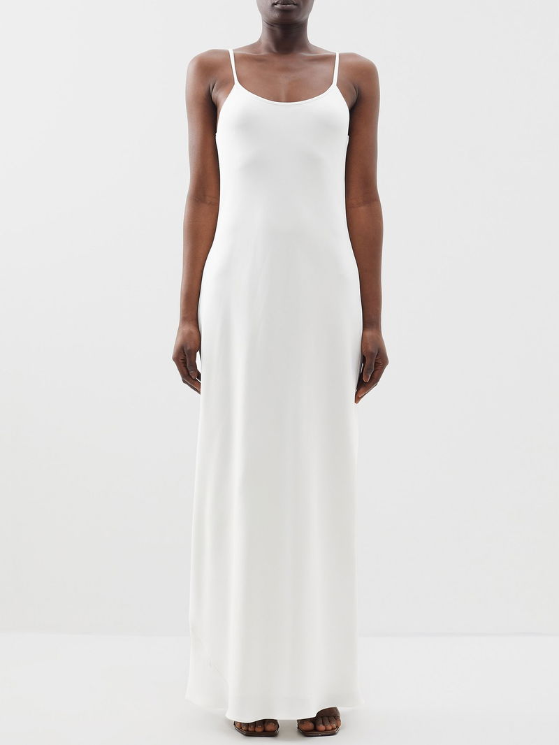 the row backless dress Dresia Cotton Jersey Dress by The Row- La Garçonne