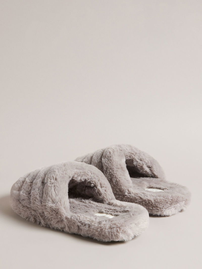 TED BAKER Lopsey Faux Fur Mule Slippers endource