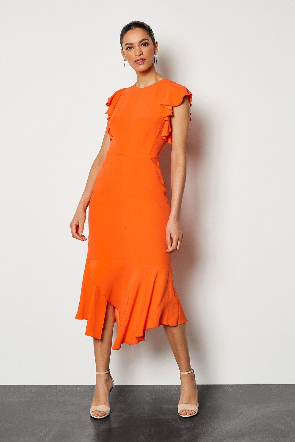strapless open back dress Noelia Textured Jersey Open Back Maxi Dress in Fiery Red
