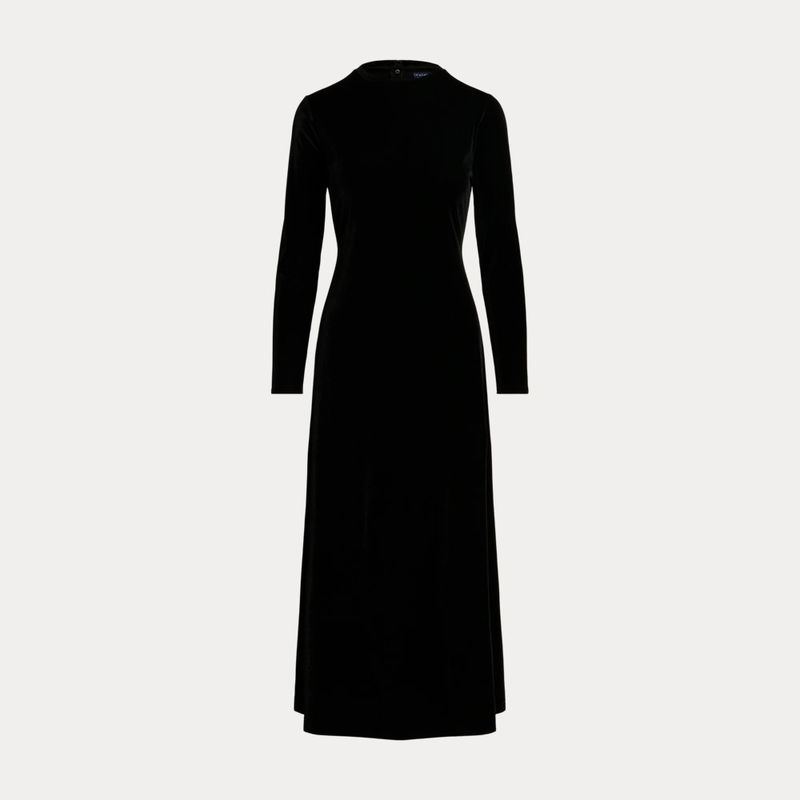 halter velvet dress Meadow Halter Velvet Dress Purple / S