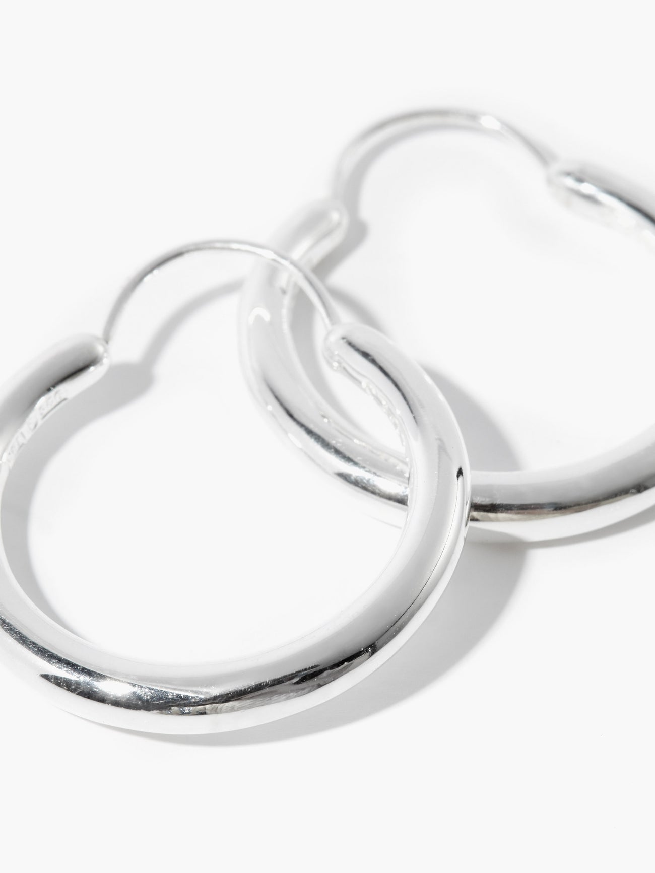 ALL BLUES Snake Large Sterling-Silver Hoop Earrings | endource