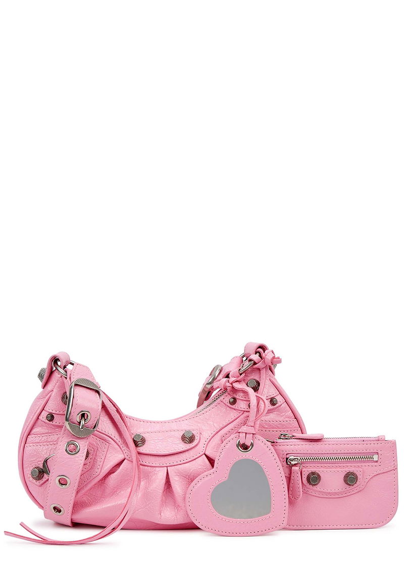 BALENCIAGA Le Cagole City XS Leather Shoulder Bag endource