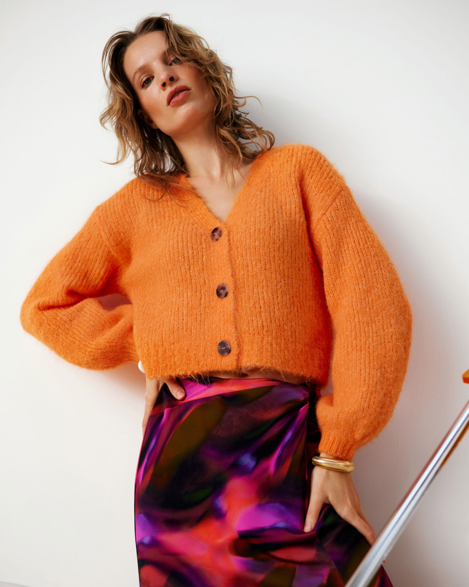 OLIVER BONAS Fluffy Knitted Cardigan endource