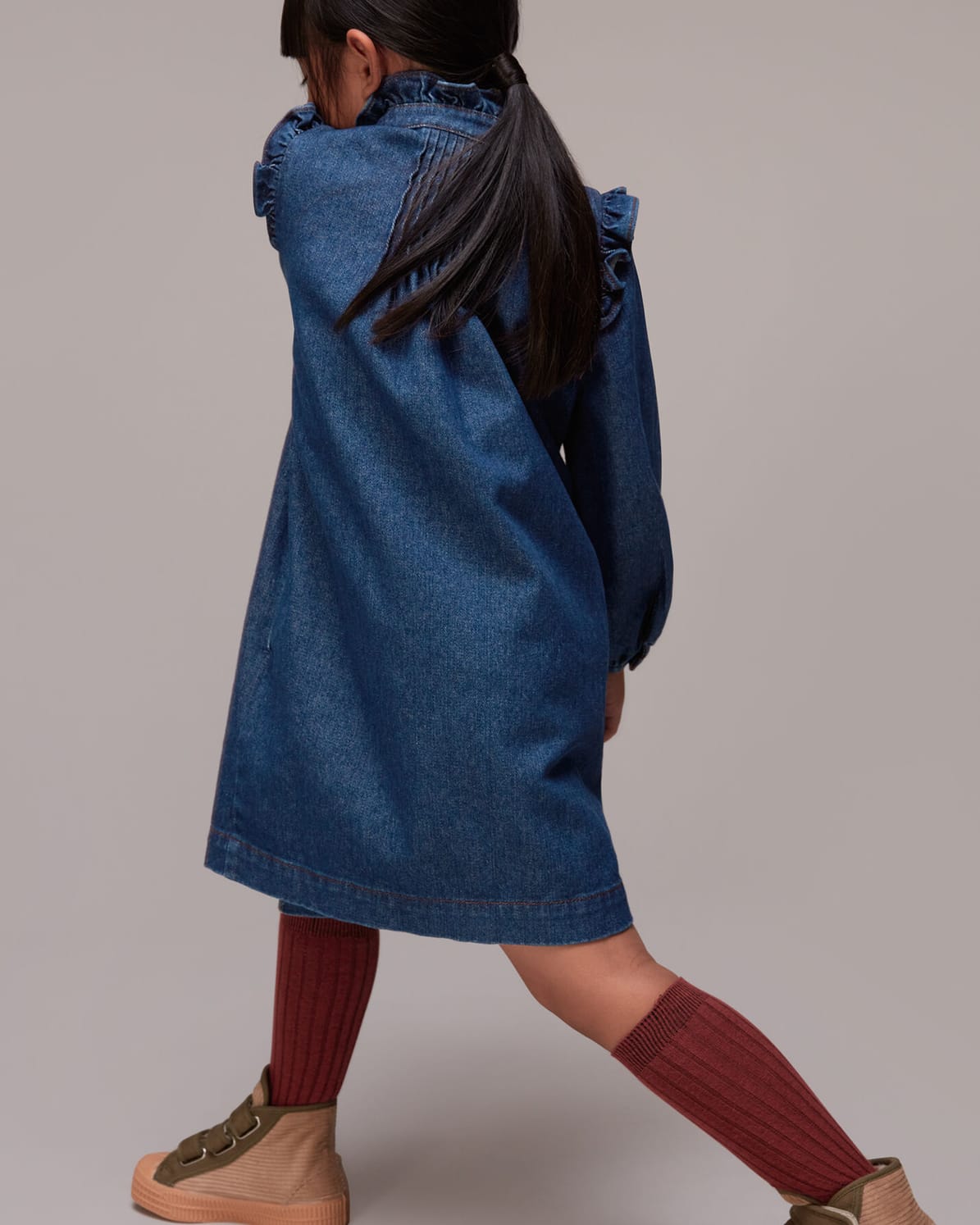 WHISTLES Denim Nell Denim Dress | endource