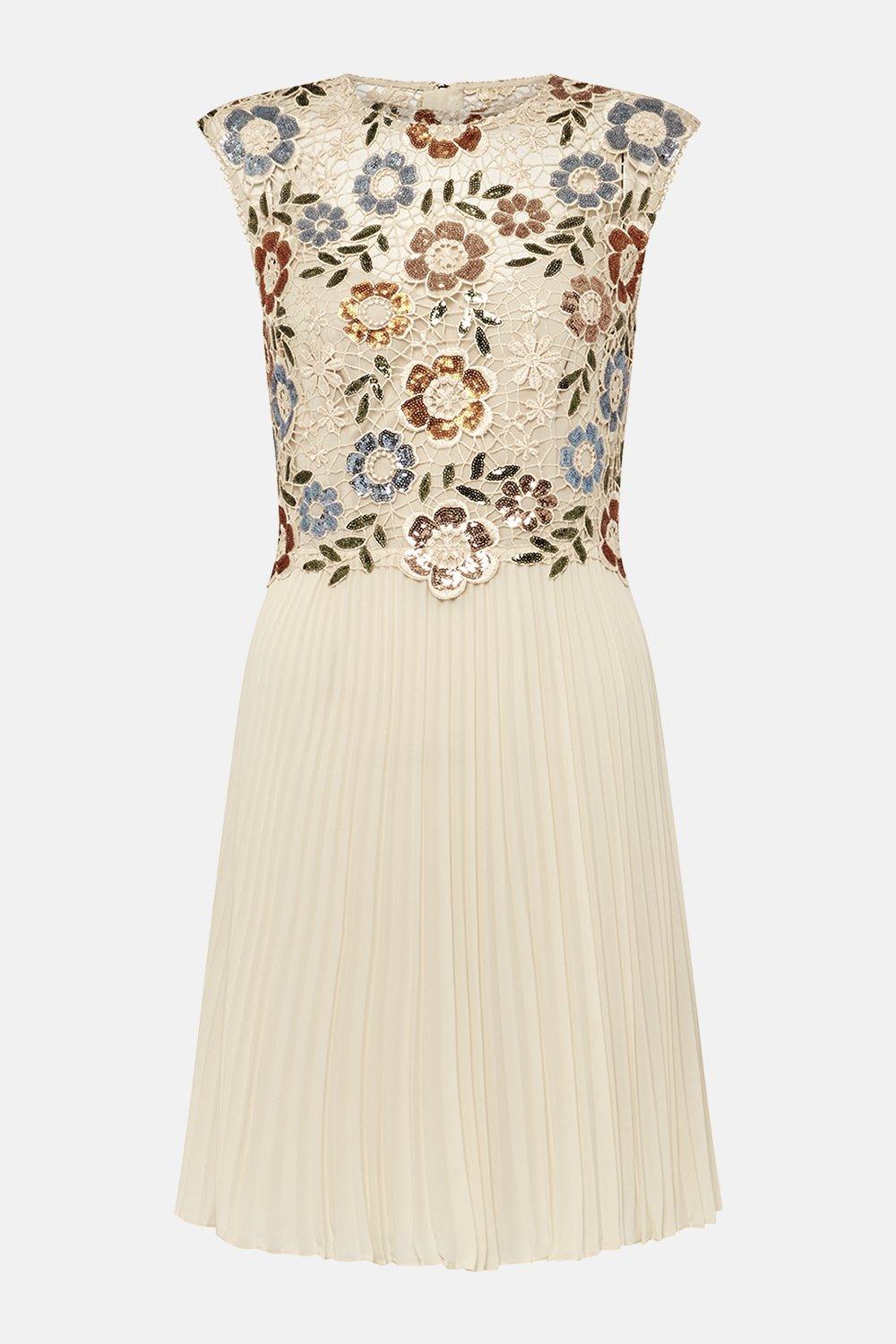 KAREN MILLEN Sequin Lace Midi Dress | endource