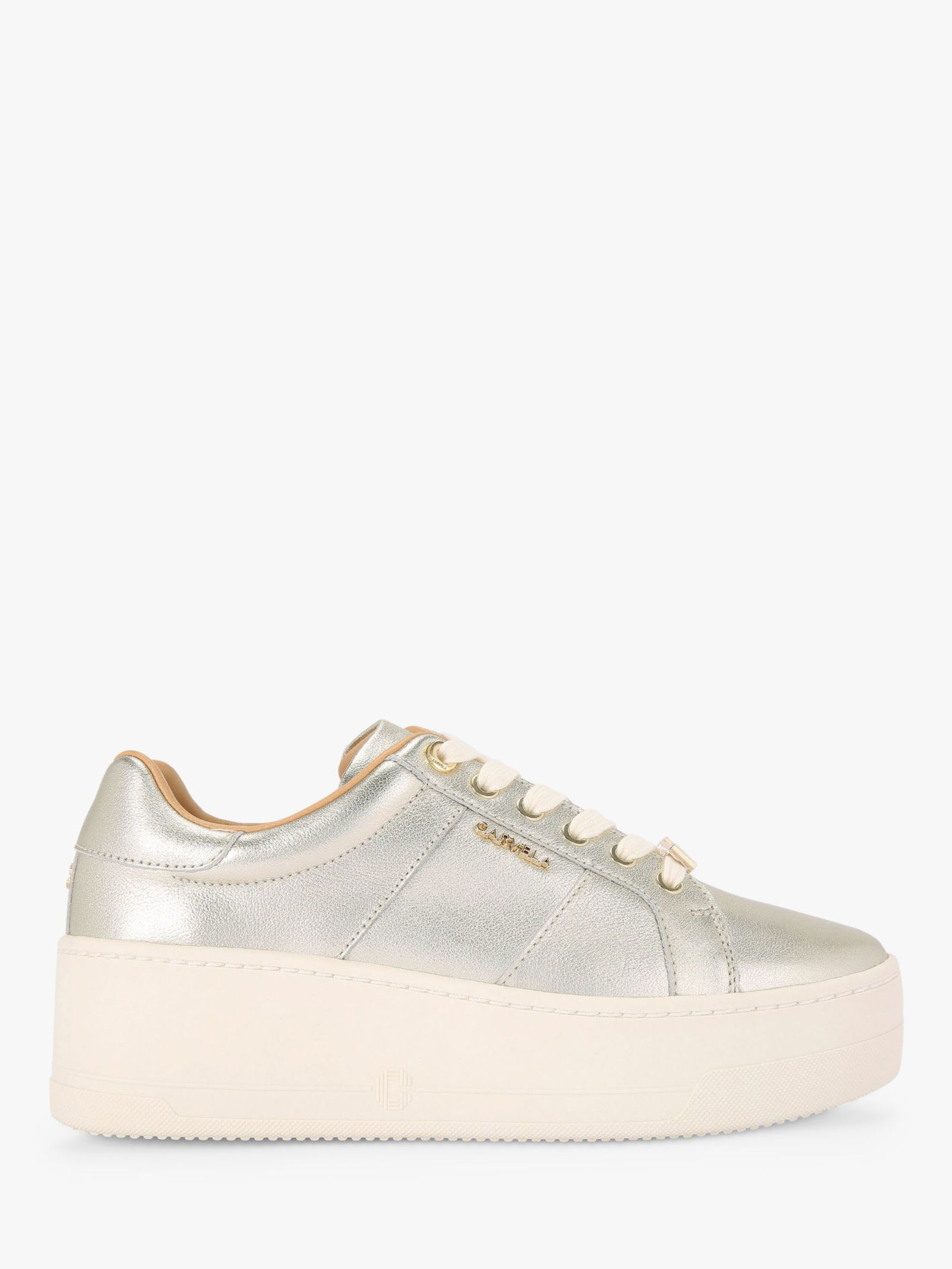 CARVELA Connected Leather Metallic Chunky Trainers endource