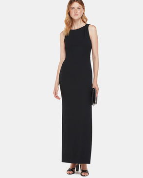 MANGO Didier Tie Maxi Dress in Black