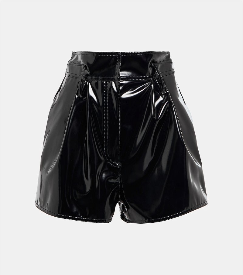 Aria Faux Leather Shorts (Black) – Tuulie Official