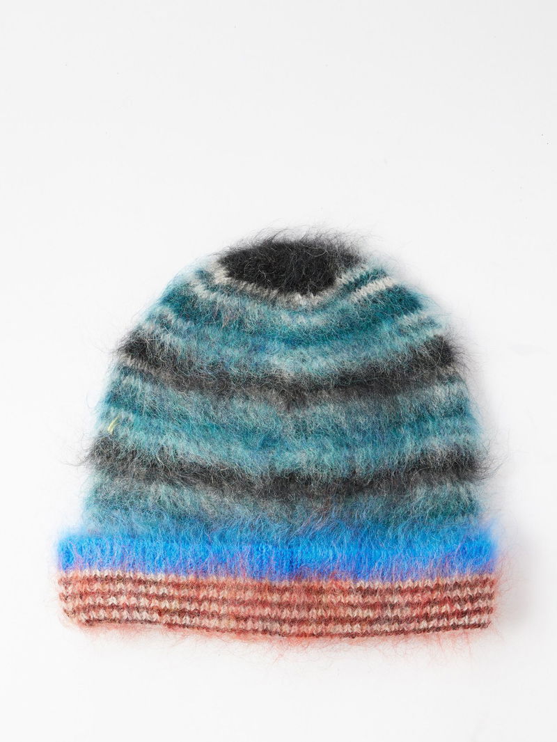 Marvin beanie - Midnight blue (Wool/Mohair/Silk blend)