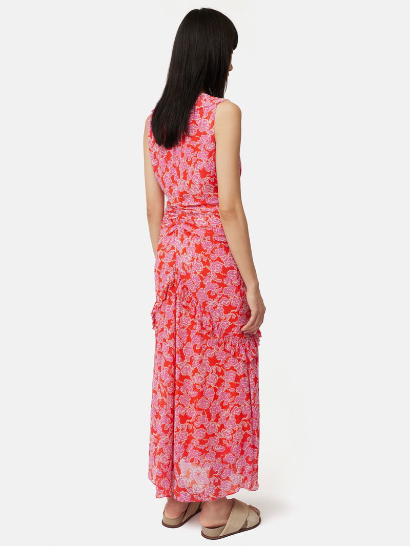 jigsaw cotton floral belted dress Cotton Floral Belted Dress