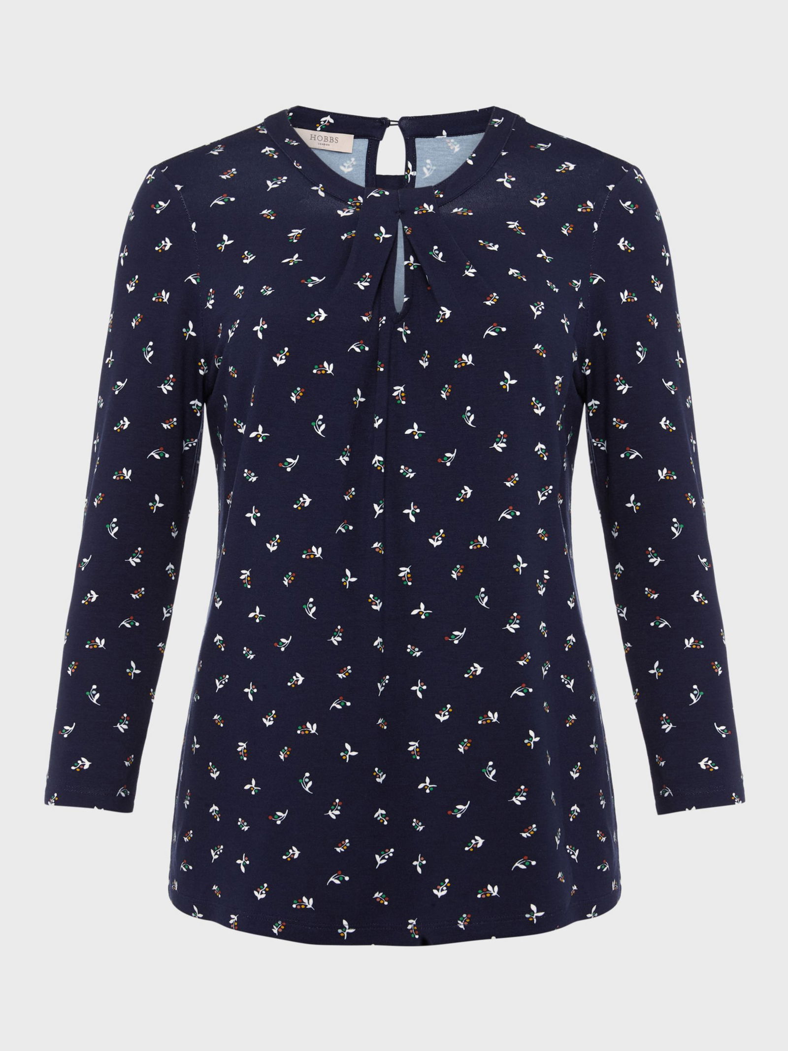 HOBBS Julia Floral Top in Navy/Multi | Endource