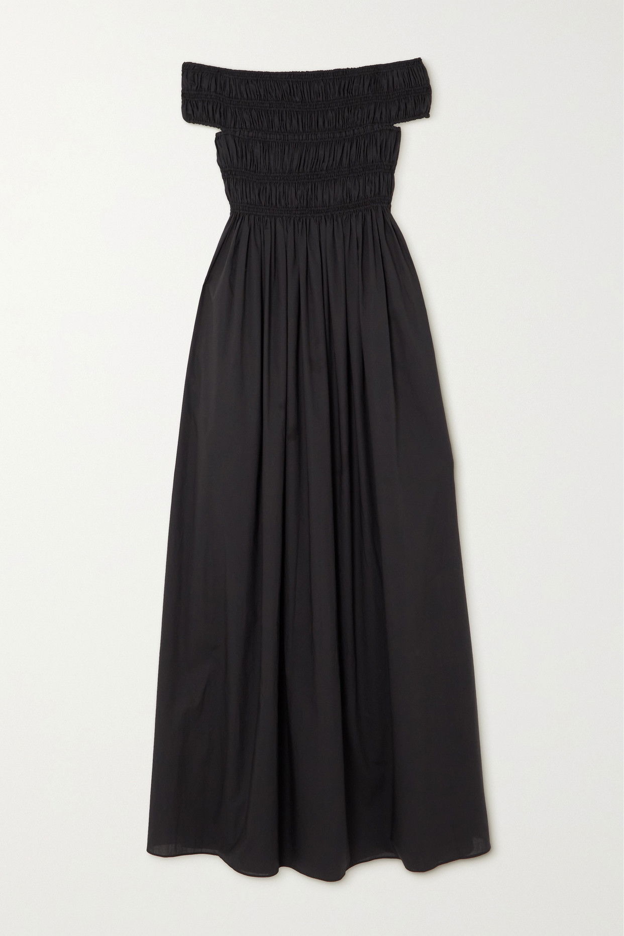 matteau shirred off the shoulder dress MATTEAU Off-The-Shoulder Shirred Dress