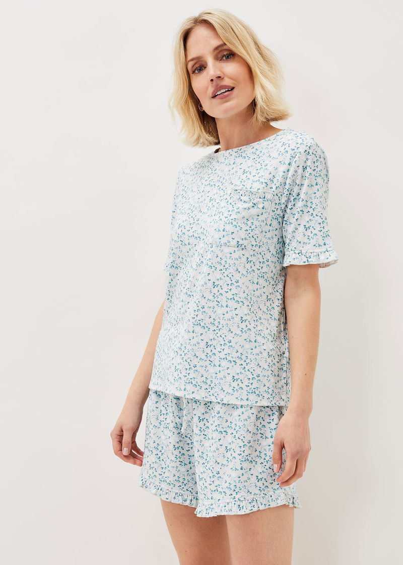 PHASE EIGHT Iona Ditsy Print Pj Set in Multi-Coloured