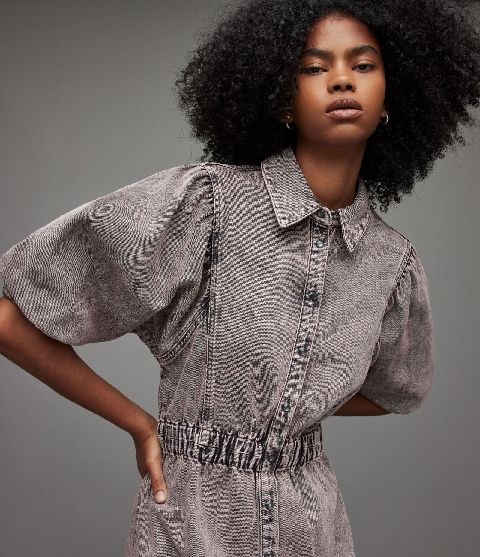 white christmas dresses Ann Denim Dress
