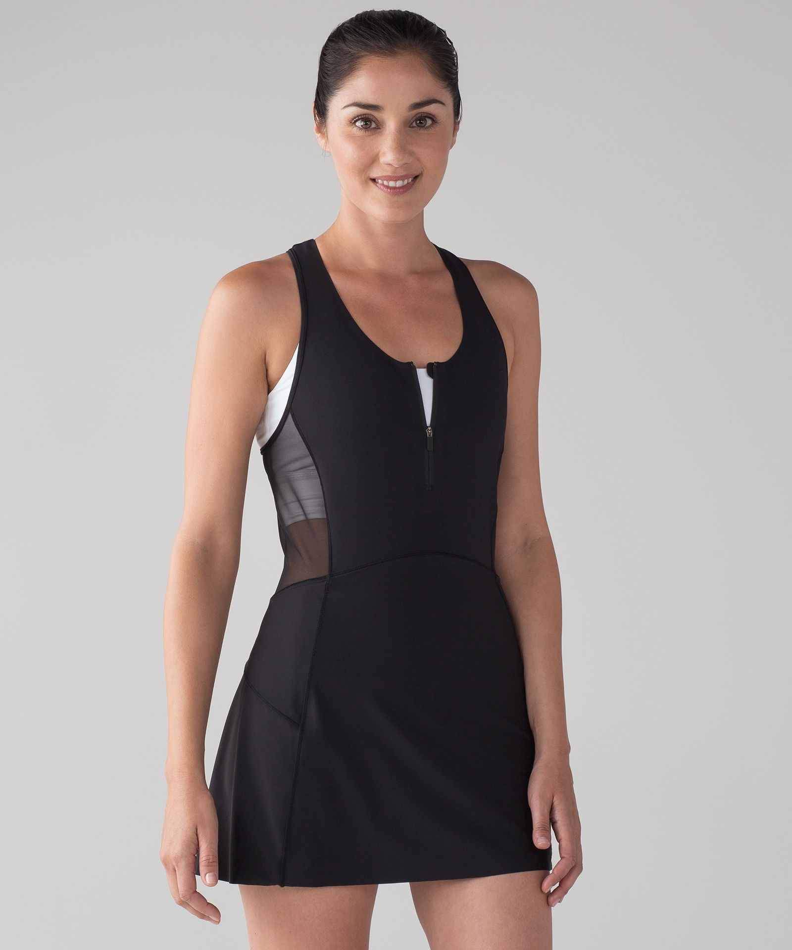 lululemon black athletic dress Camila Mendes Two-Tone Trumpet 2024 Oscars After Party Dress
