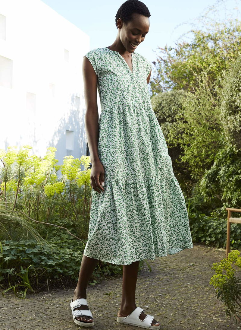 baukjen green dress BAUKJEN Harriet Organic Dress
