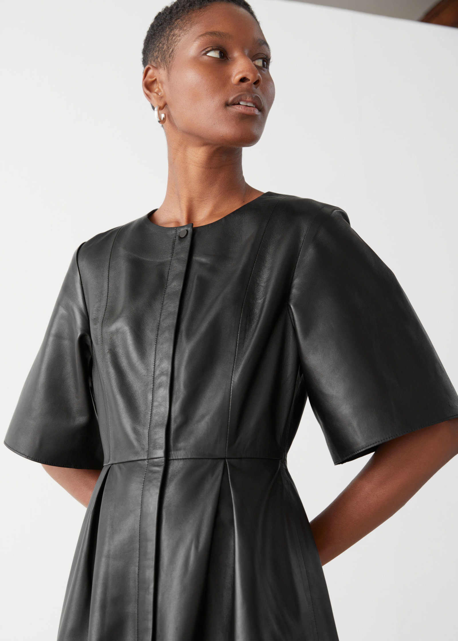 and other stories leather dress PDP