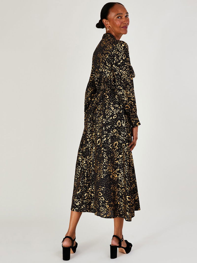 Foil Monsoon Ladies Dressing Gowns Monsoon Tora Foil Dress Navy Very