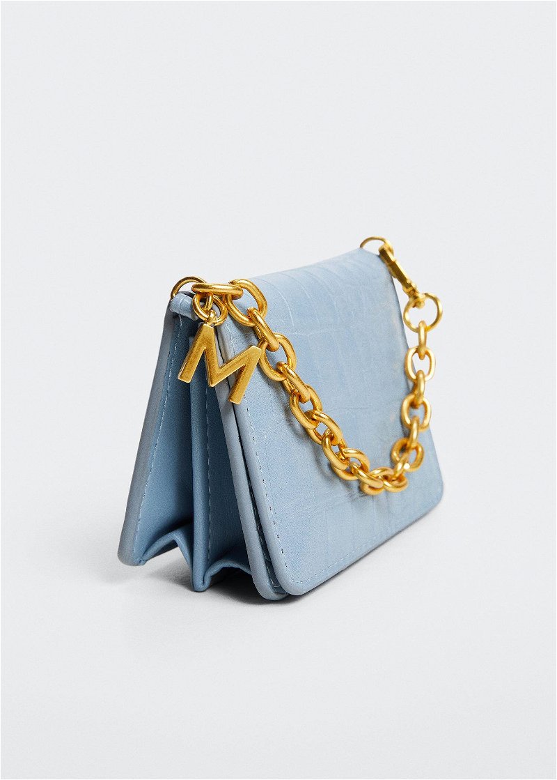 Padded purse with chain