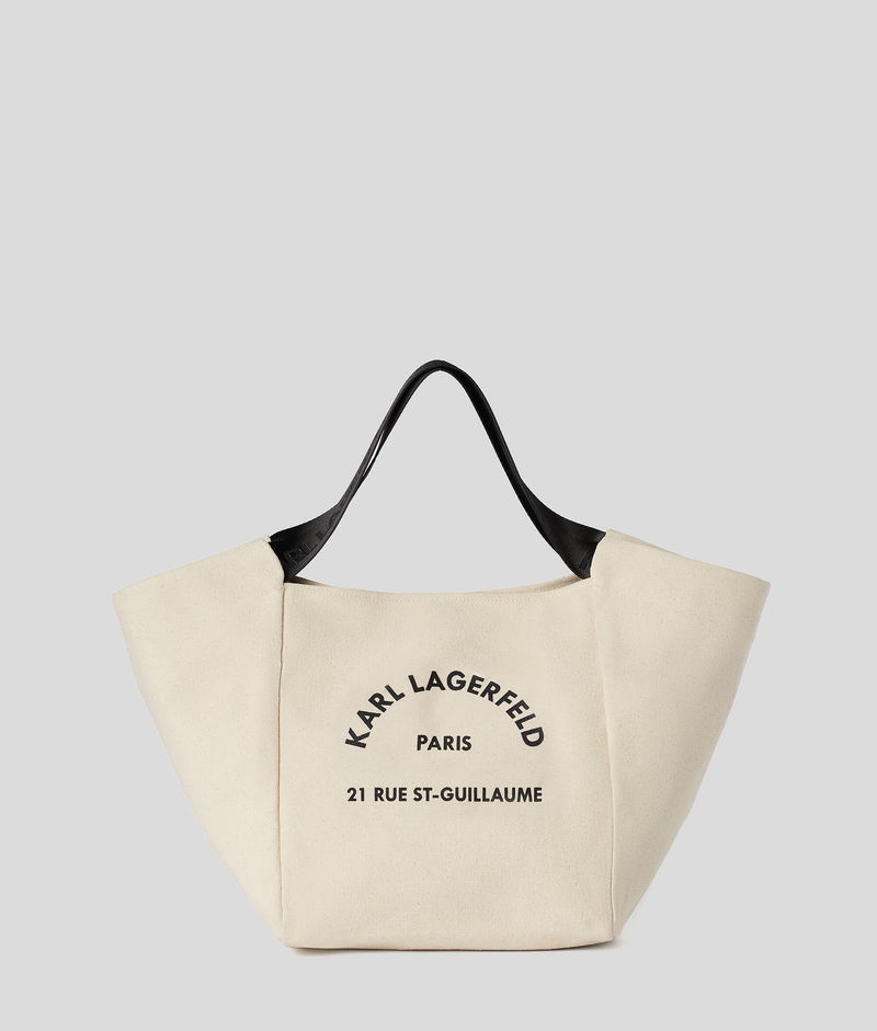 KARL LAGERFELD Rue StGuillaume Canvas Shopper in Natural Endource