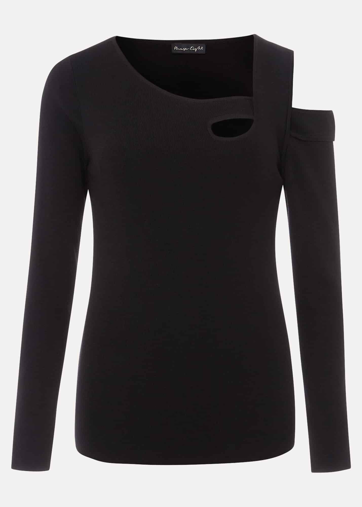 PHASE EIGHT Wren Cut Out Knit in Black | Endource