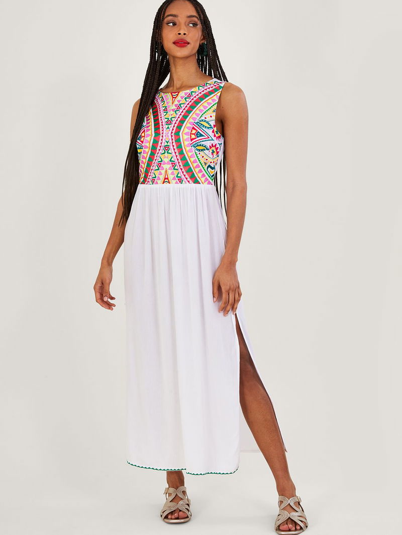 chinese dress ladies Long Formal Chiffon Prom Dress with Embroidery