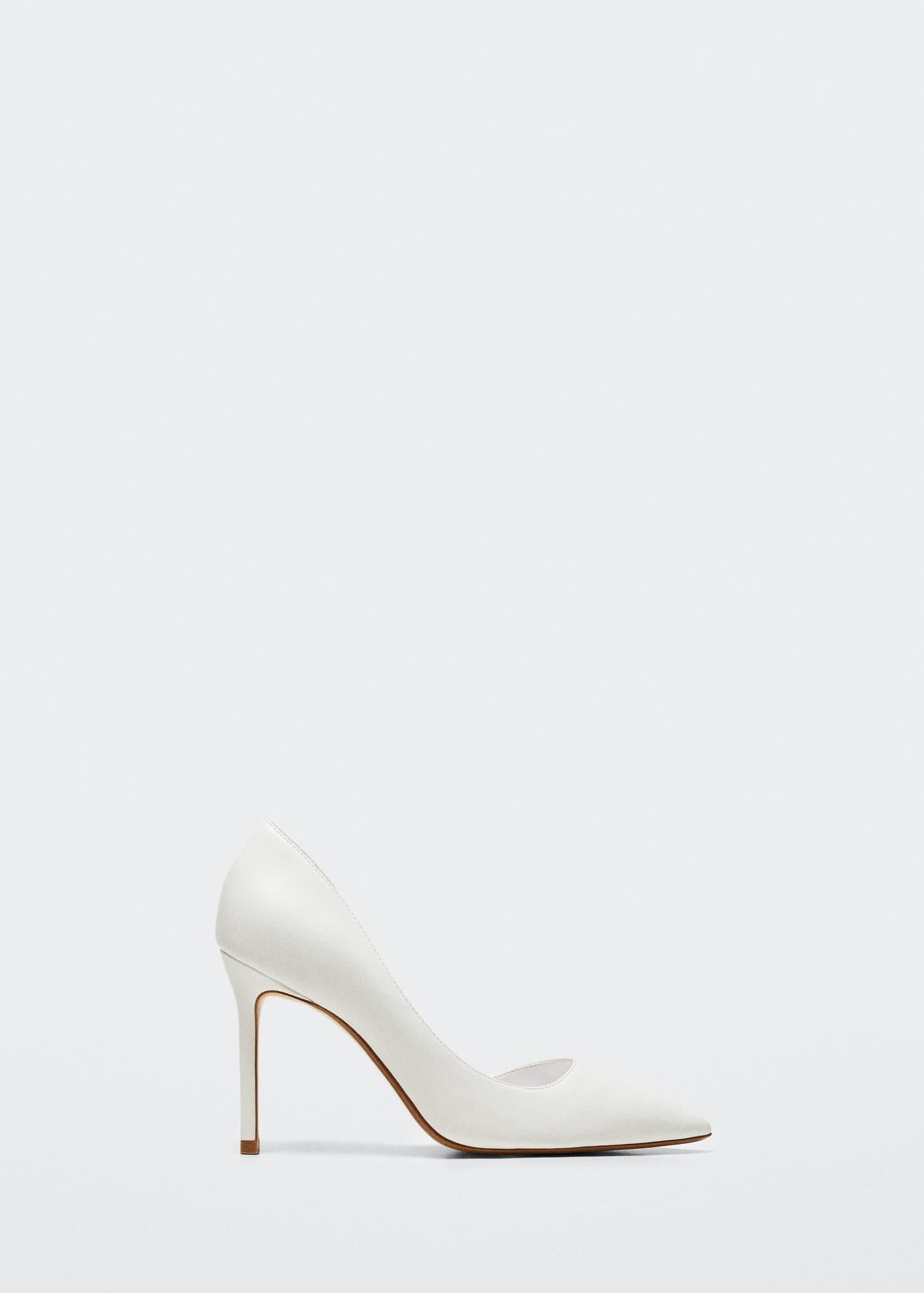 MANGO Asymmetric Stiletto Shoes in White | endource