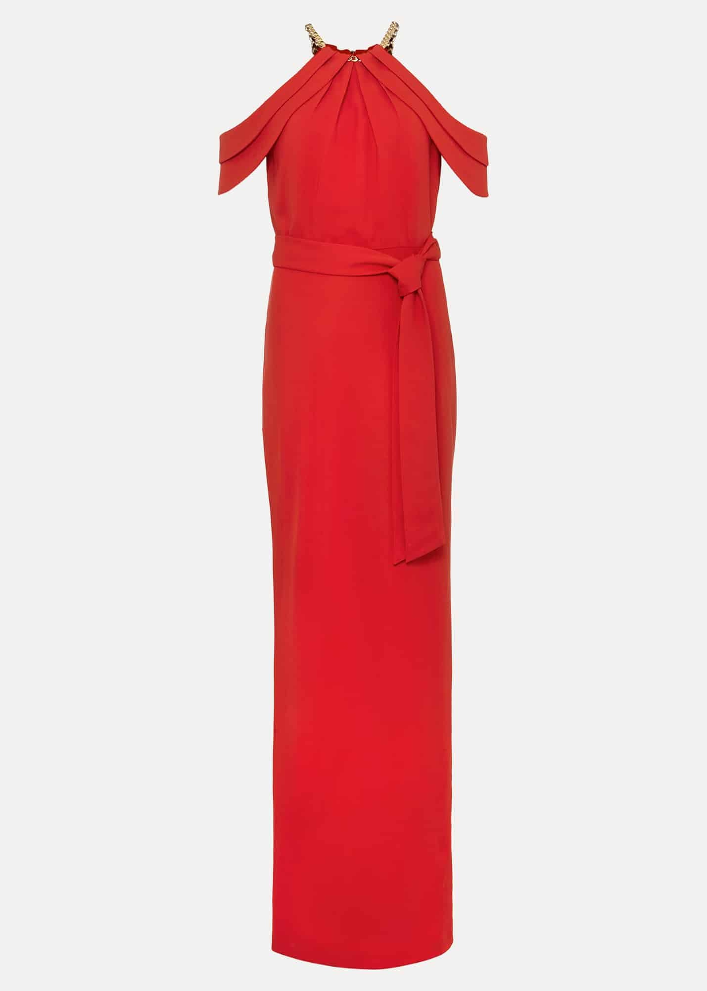 PHASE EIGHT Elaine Chain Detail Maxi Dress in Red | Endource