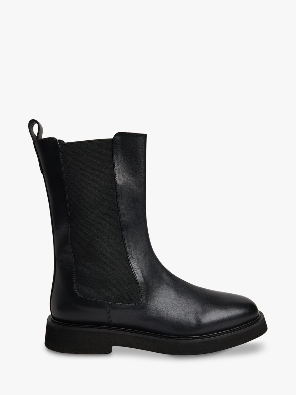 WHISTLES Newbury Leather Chelsea Boots in Black Endource
