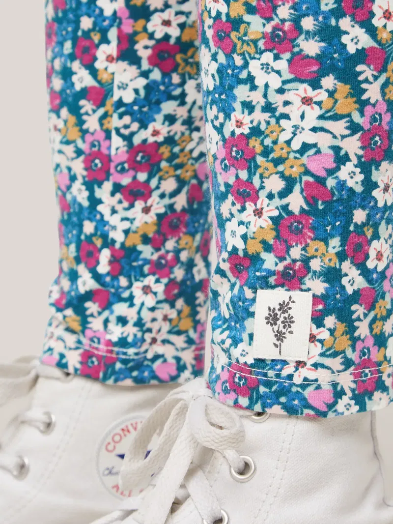 John Lewis Kids' Ditsy Floral Leggings, Multi at John Lewis & Partners