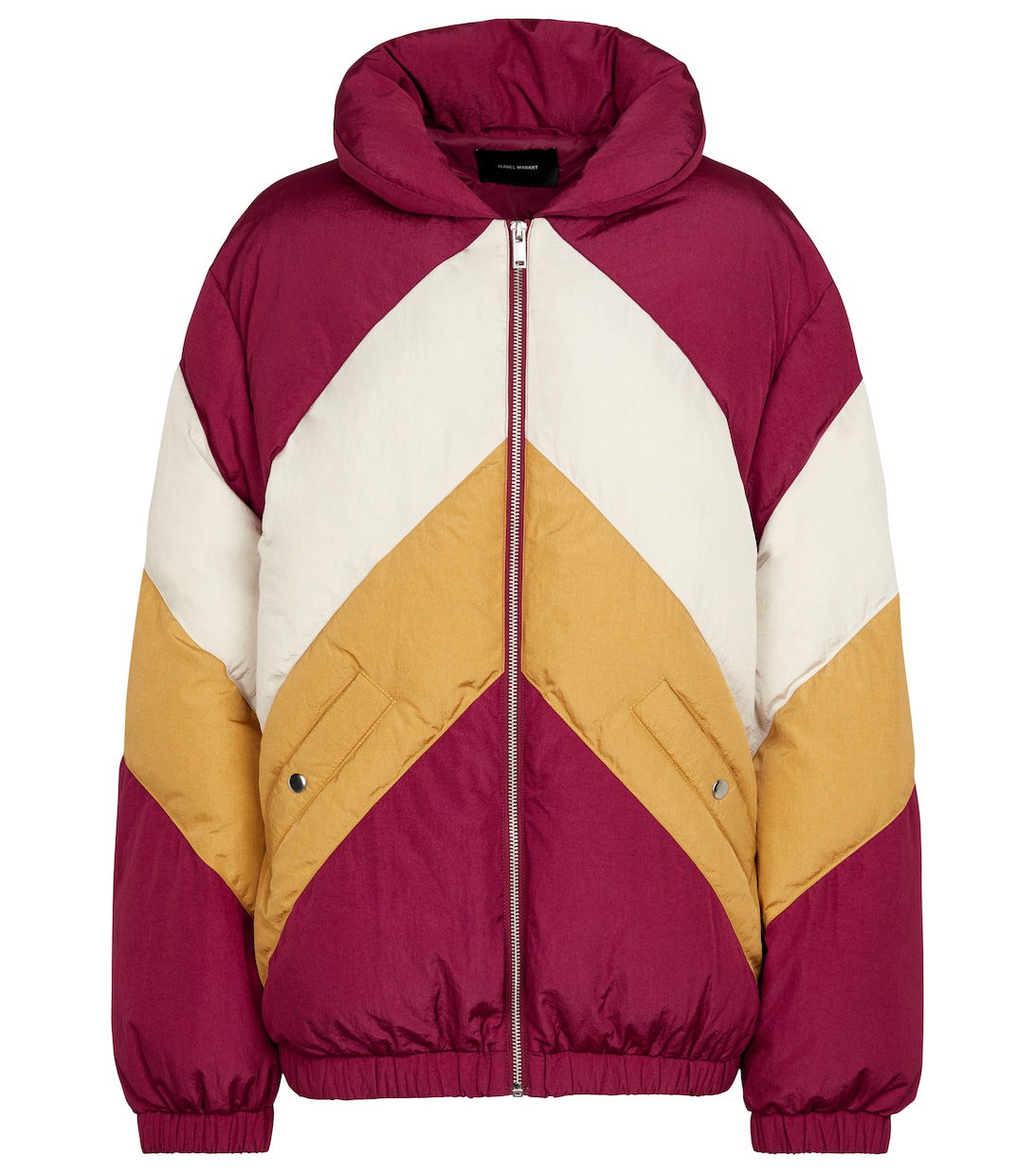 ISABEL MARANT Bacelia Colorblocked Puffer Jacket in Multicoloured ...