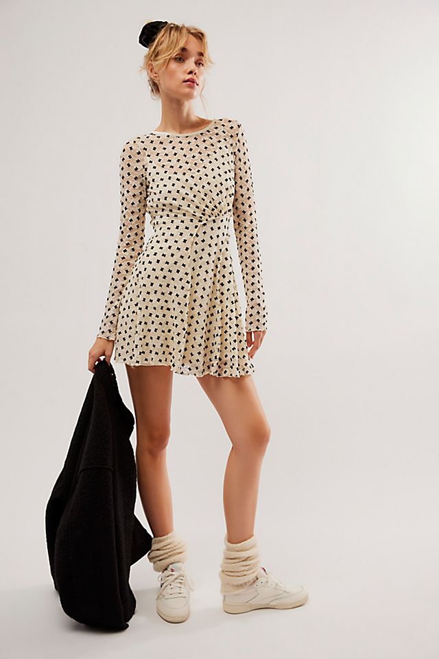 FREE PEOPLE Sheer Delight Mini Dress endource