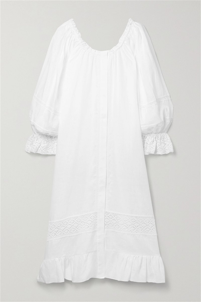 Linen white dress  White sundress by SLEEPER – Sleeper