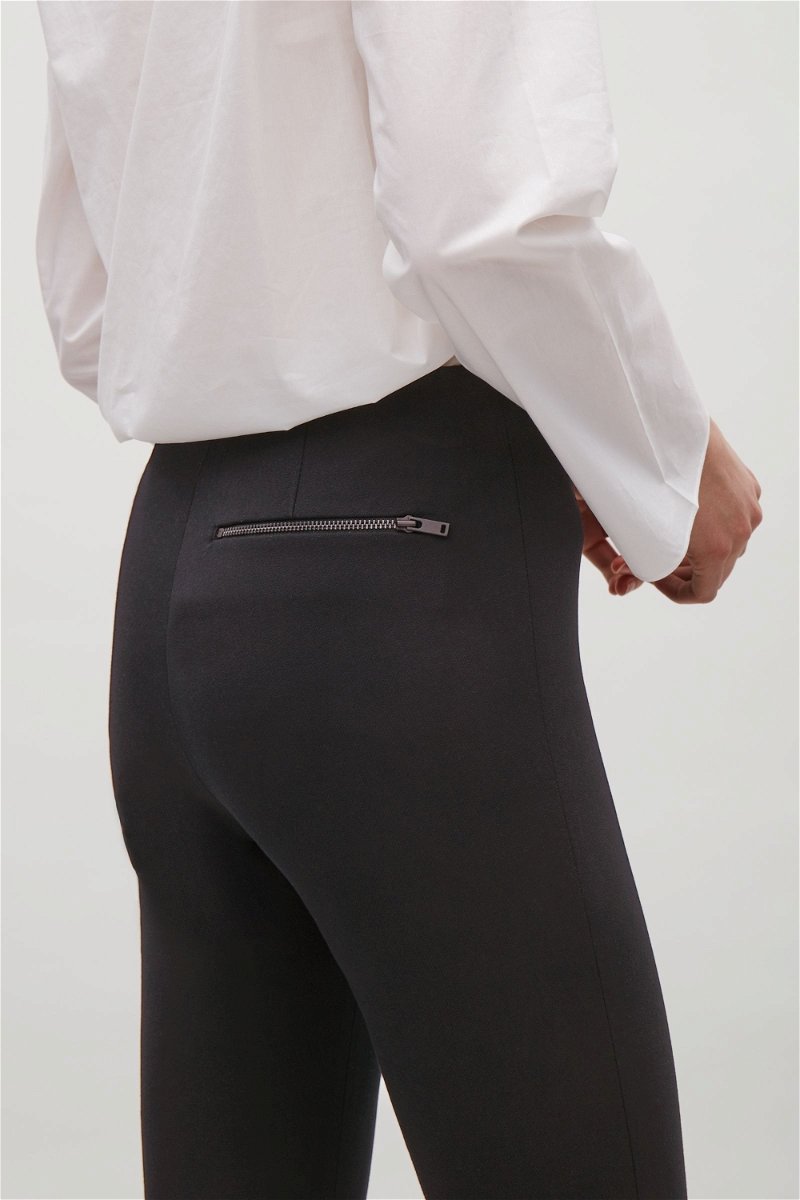 Slim-fit Trousers with Ankle Zip
