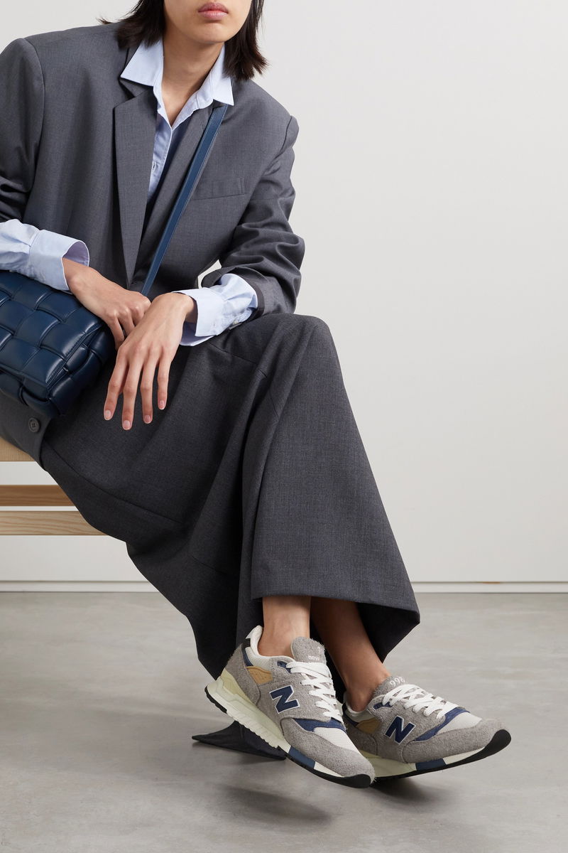 NEW BALANCE 998 Core Rubber-Trimmed Leather Trainers endource