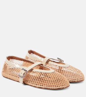 The Anelise Ballet Flat in Woven Leather