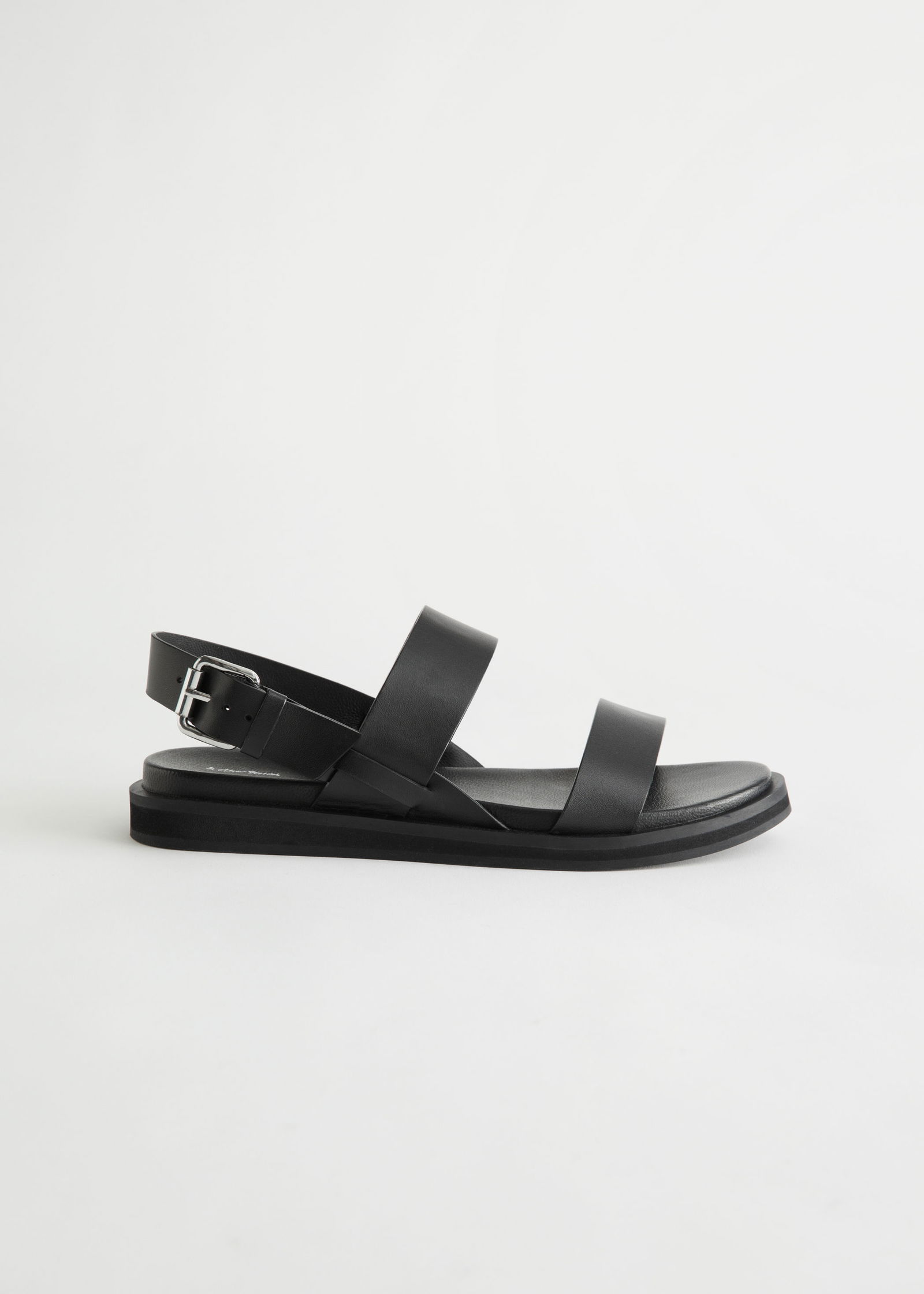 OTHER STORIES Diagonal Slingback Leather Sandals endource