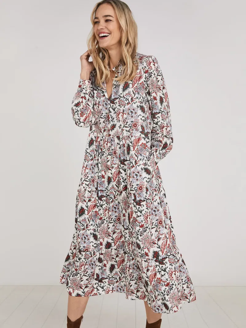 BAUKJEN Arlette Folk Midi Dress | endource