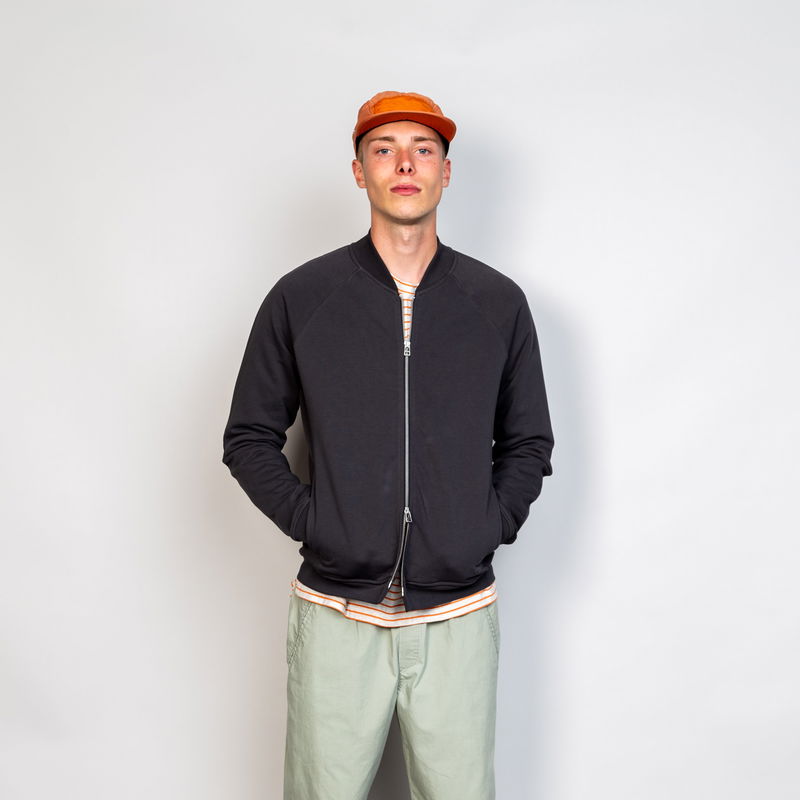 Folk - Rivet Slim-Fit Cotton-Jersey Bomber Jacket - Gray Folk