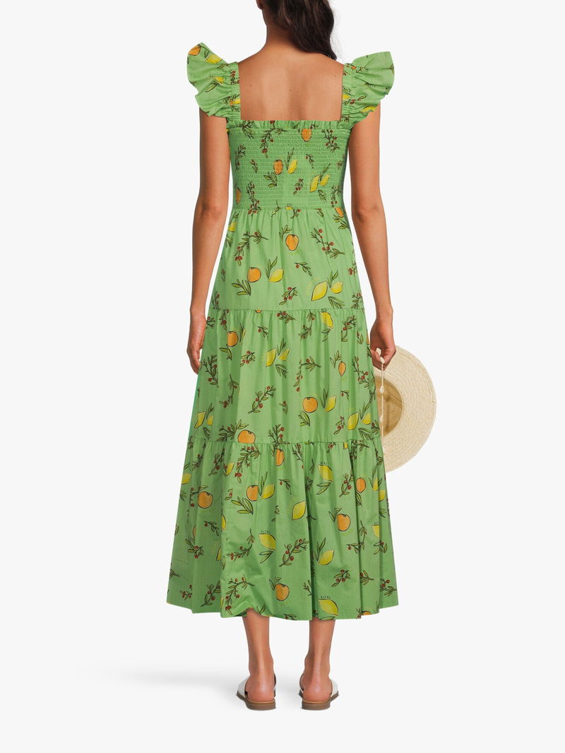 kitri green dress Cynthia Green Cherry Print Halterneck Dress main image 1