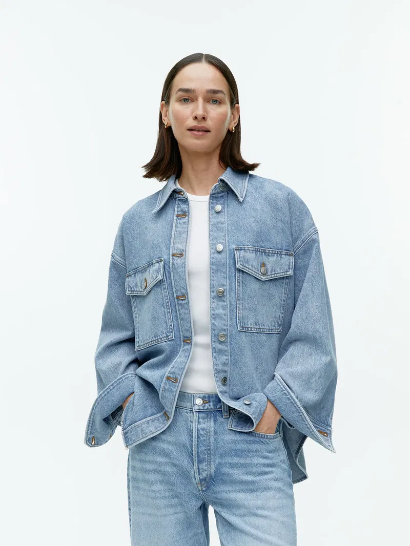 ARKET Denim Shirt in Light Blue | Endource