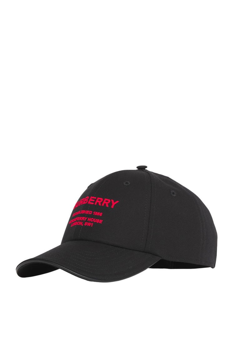BURBERRY Horseferry Motif Cotton Twill Baseball Cap | endource display picture 3